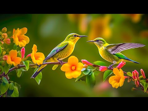 Видео: Расслабляющая музыка с ручьем и пением птиц - Красивая фортепианная музыка расслабляет