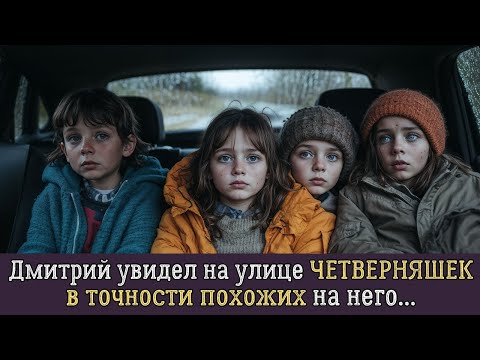 Видео: Успешный бизнесмен увидел на улице ЧЕТВЕРНЯШЕК, похожих на него. Кто они и что их связывает_