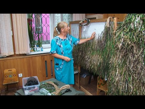 Видео: "Игры узоров" - плетение маскировочных сетей и костюмов (Бийское телевидение)