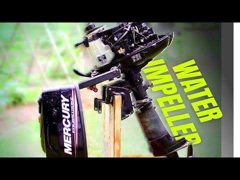 Видео: Замена крыльчатки водяного насоса Mercury/Tohatsu на 4-тактном двигателе мощностью 4 л.с./5 л.с./...