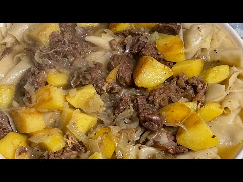 Видео: Бешбармак из тушёнки😋 Быстрый ужин🍲 Рецепт из TikTok📱