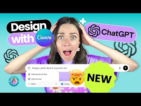 Видео: СОВЕРШЕННО НОВОЕ! Как использовать ChatGPT для создания графики Canva! Честный обзор + руководство