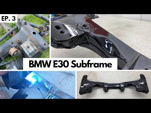 Видео: Эп. 3. Восстановление моего BMW E30 — передний подрамник — усиление и восстановление