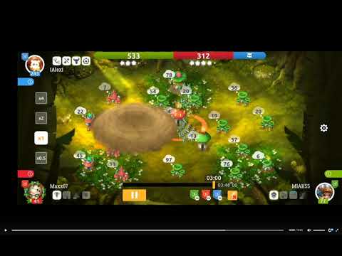Видео: Mushroom Wars 2. Гайд по успешной игре. Разбор реплея. Аналитика ошибок. Видео 2