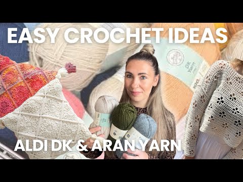 Видео: Идеи узоров для вязания крючком с использованием пряжи Aldi (часть 2) и победитель розыгрыша | Ст...
