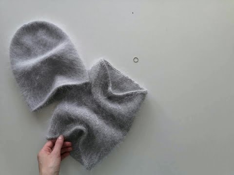 Видео: Шапка бини и снуд. Пушистый комплект на весну,