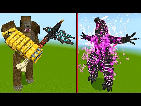 Видео: НОВАЯ ГОДЗИЛЛА В МАЙНКРАФТ Minecraft Godzilla