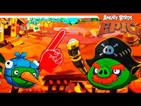 Видео: 🐦 СВИН ХРЯКОВИЧ ПРОТИВ КАПИТАНА 🐷🌵 Angry Birds Epic (Злые Птицы) Прохождение