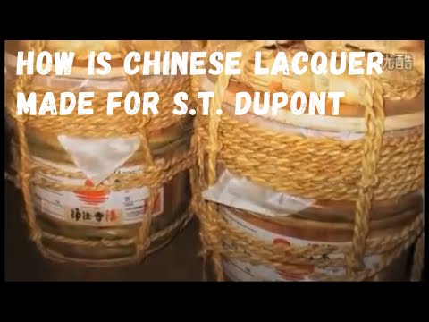 Видео: Manufacturing Process of Chinese Lacquer for S.T.Dupont Lighter Процесс изготовления китайского лака