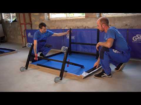 Видео: Руководство по сборке теннисного стола "GSI-sport"  модель "Profy 200"