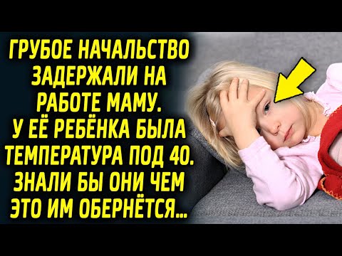 Видео: Начальство на работе задержали маму девочки. Знали бы они чем это им обернётся…