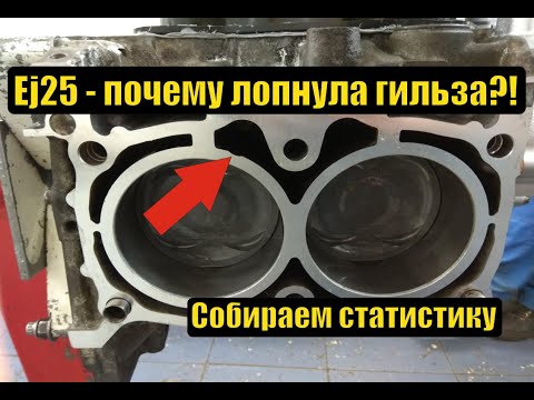 Видео: Мотор Subaru EJ257 - Глава 3. Почему лопнула гильза?