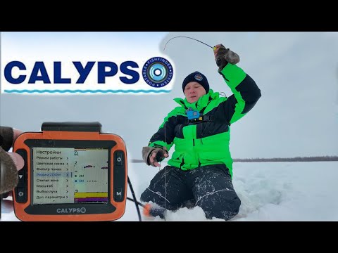 Видео: Рыбалка с эхолотом Calypso.Ловлю окуня на балансир!
