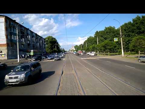 Видео: Трамвай Комсомольска-на-Амуре. Маршрут №1.