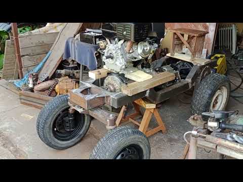 Видео: мини трактор ZOMBIE ч 3