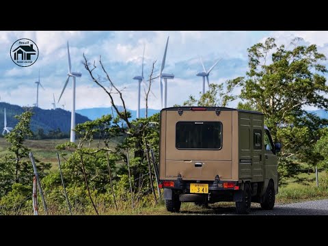 Видео: Я нашёл заброшенный автобус в Google Earth и разбил лагерь неподалёку | Kei-Truck Camping ASMR