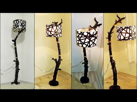 Видео: Теперь очень легко сделать деревянный торшер.