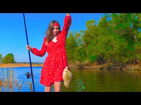 Видео: НАДЕЛА ПЛАТЬЕ И РЫБА СОШЛА С УМА! Рыбалка на поплавок