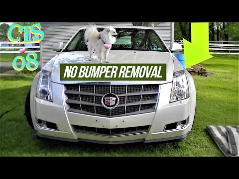 Видео: Замена/ремонт фар без снятия бампера CTS 08-13 Дневные ходовые огни