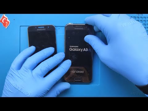 Видео: замена экрана Samsung Galaxy A3 2017