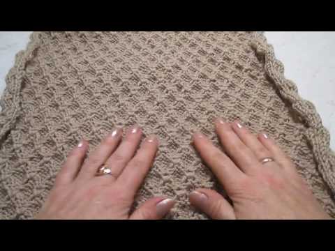 Видео: Узоры спицами (ромбы) . Patterns spokes (diamonds).