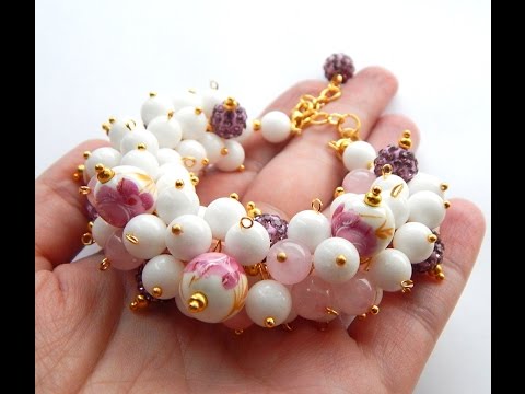 Видео: Делаем браслет-гроздь на проволоке с памятью,урок 1