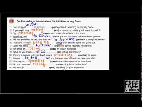 Видео: Разница в употреблении Infinitive и V+ing