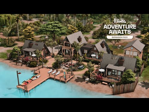 Видео: Участок для глэмпинга в Сидар-Шор 🏕️ | The Sims 4 Adventure Awaits Speed ​​Building (без CC)
