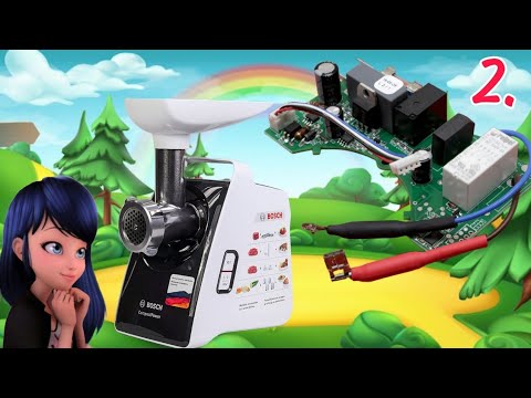 Видео: Не простий ремонт Плати керування М'ясорубки  Bosch MFW 3640A  плюс режим напруг . Частина -2