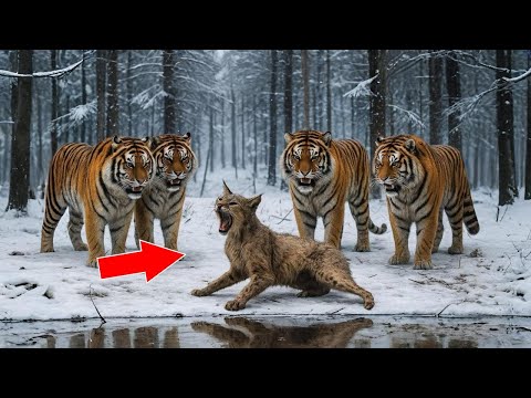 Видео: Тощий Рысенок попал в ловушку Тигров, смотрите кто пришел на помощь!