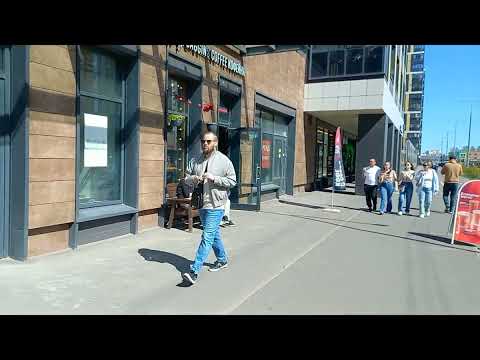 Видео: Питер   Октябрьская набережная Новостройки ближе к центру