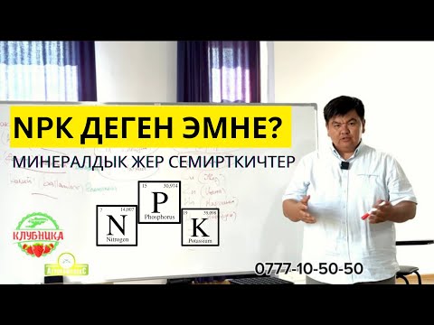 Видео: NPK деген эмне? Минералдык жер семирткичтер.