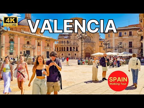 Видео: 🇪🇦[4K 60fps] Пешая экскурсия по ВАЛЕНСИИ ☀️ Красивые города Испании