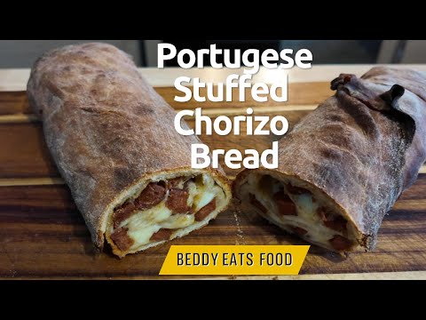 Видео: Португальский хлеб с начинкой из чоризо