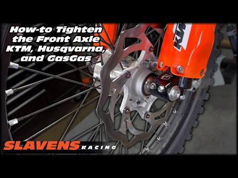Видео: Как затянуть переднюю ось KTM Husqvarna GasGas