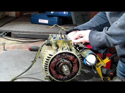 Видео: Электродвигатель 220 вольт 2.2 кВт? Перемотка ремонт.The electric motor is 220 volts 2.2 kW. Rewind