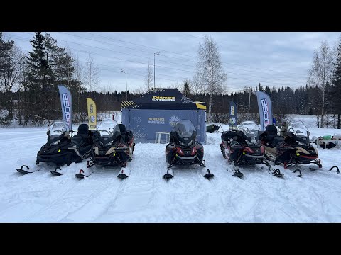 Видео: Пермь Тест Драйв Снегоходов snowmobile AODES SNOWCROSS 1000 SWT иWT на рычагах и телескопах