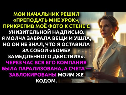 Видео: Я НАШЛА ошибку в отчёте босса — и он решил от меня ИЗБАВИТЬСЯ, не зная о последствиях.