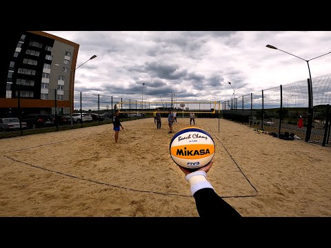 Видео: Волейбол от первого лица | BEACH VOLLEYBALL FIRST PERSON | Julia is back | 120 episode