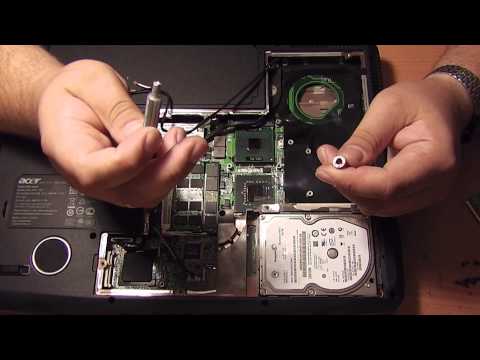 Видео: Чистка системы охлаждения ноутбука, на примере ноутбука Acer - Обзор