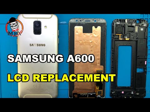Видео: Samsung A600 Замена экрана.