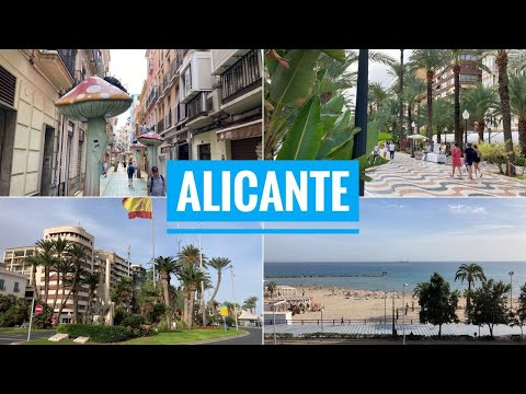 Видео: # 339 Alicante. Аликанте. Прогулка По Центральной Части Города. Побережье Испании. Испания. Alacant