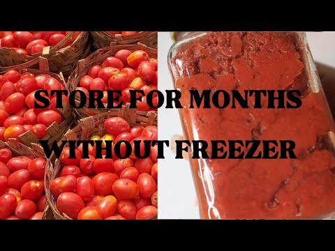 Видео: Как приготовить ТОМАТНУЮ ПАСТУ и хранить ее МЕСЯЦАМИ БЕЗ МОРОЗИЛЬНОЙ КАМЕРЫ!