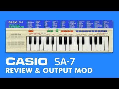 Видео: Casio SA-7 — обзор и модификация выходных данных