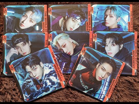 Видео: Распаковка сета диджипаков ATEEZ “The World Ep 1: Movement”  Digipack Set Unboxing