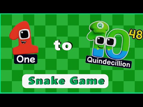 Видео: Игра «Змейка» — анимация от 1 (один) до 10^48 (квиндециллион) | Большие числа | Большие числа