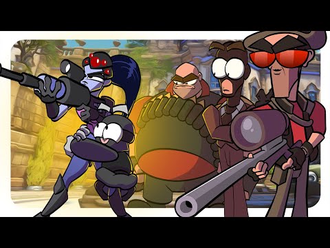 Видео: Team Fortress 2 x Overwatch 2 (Все мультфильмы)