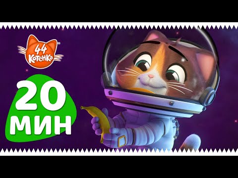 Видео: 44 Котёнка | 20 МИНУТ с Космо, кот-космонавт