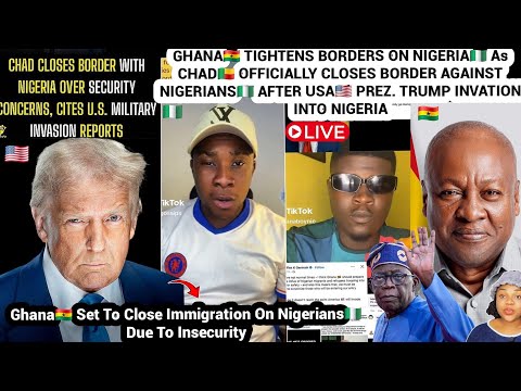 Видео: ГАНА🇬🇭 УКРЕПЛЯЕТ ГРАНИЦУ С НИГЕРИЕЙ🇳🇬ЧАД🇧🇯 ЗАКРЫВАЕТ ГРАНИЦУ ПОСЛЕ ВТОРЖЕНИЯ США🇺🇸 ТРАМПА В НИГЕР...