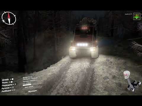 Видео: Spintires®.Карта пепельный лес.Cерия 13.Пройдена.Автор:Прибой.